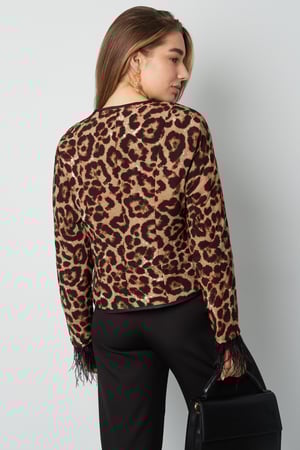 Federjacke mit Leopardenmuster - multi  h5 Bild5